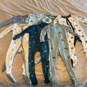 7 kyte footie pajamas, 12-18mo